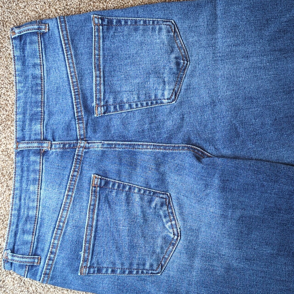 OAT New York Women's High Rise Flare Raw Hem Stretch Jeans Size 6 - Picture 11 of 14